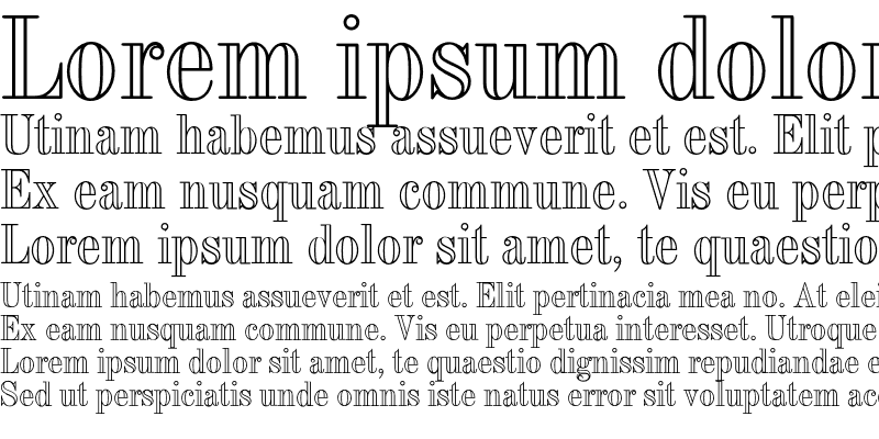 Sample of Torino CG Outline Regular