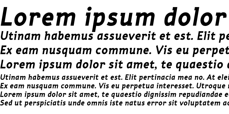 Sample of Torus Bold Italic