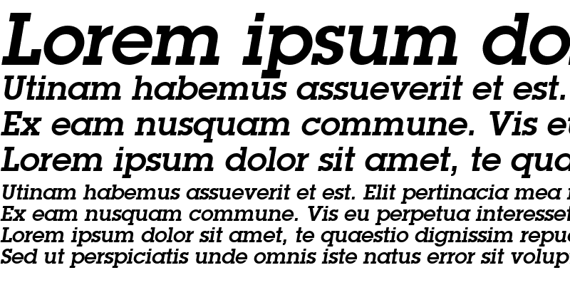 Sample of TR McLean Bold Italic