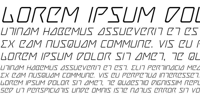 Sample of Tracer Italic