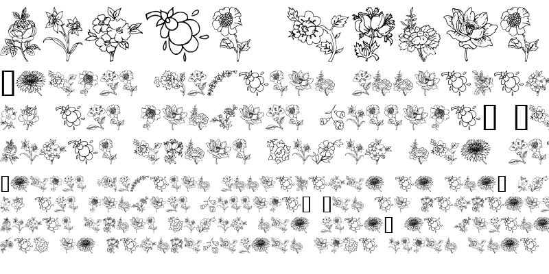 Sample of Traditional Floral Design III Regular