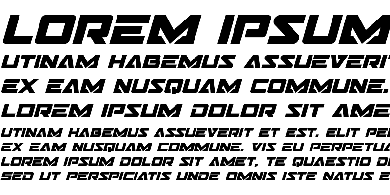 Sample of Trans-America Bold Italic