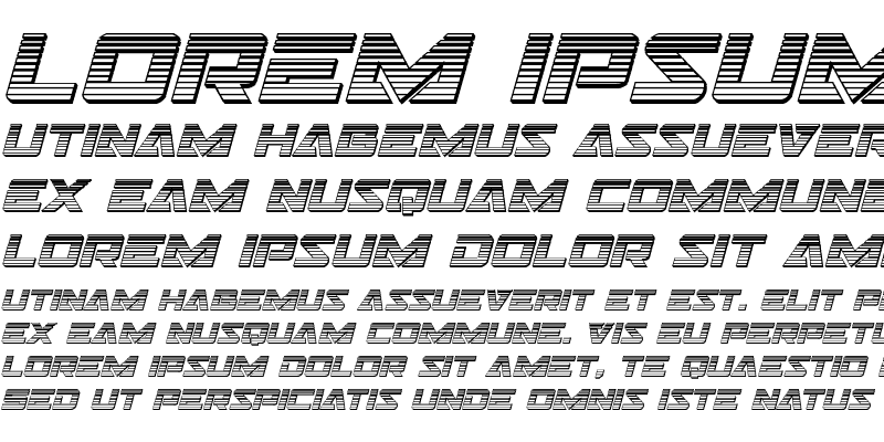 Sample of Trans-America Chrome Italic Italic