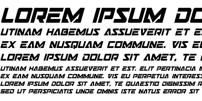 Sample of Trans-America Condensed Italic