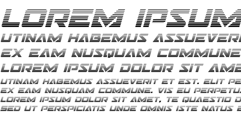 Sample of Trans-America Gradient Italic