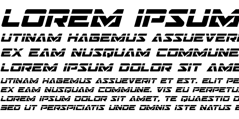 Sample of Trans-America Laser Italic