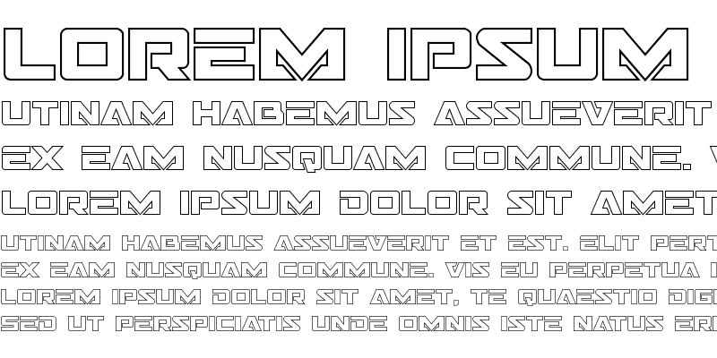 Sample of Trans-America Outline Regular