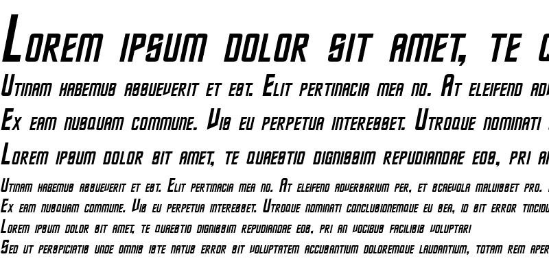 Sample of Trek Italic