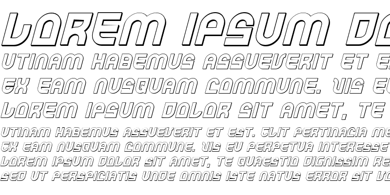 Sample of Trek Trooper 3D Italic Italic