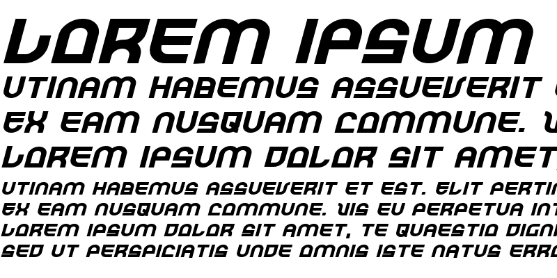 Sample of Trek Trooper Expanded Italic Expanded Italic