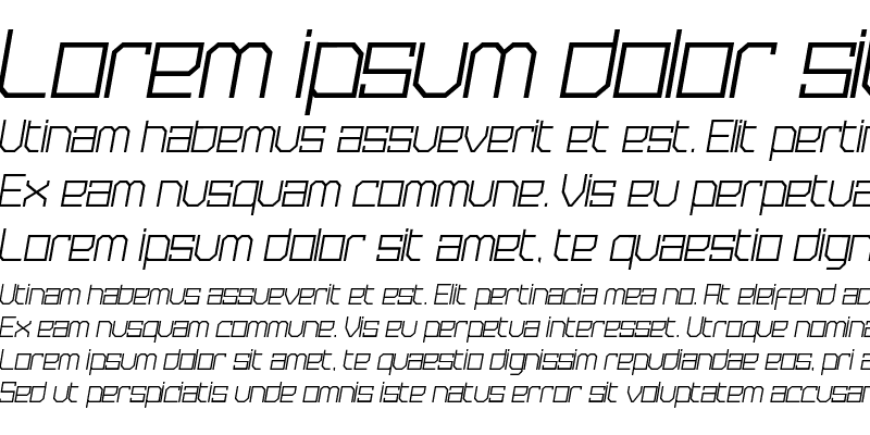 Sample of Tremble Light Italic