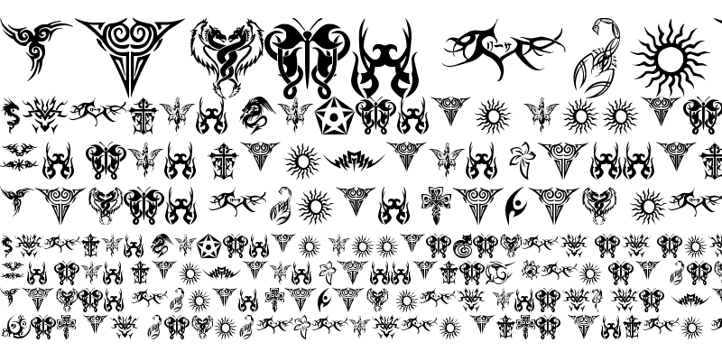 Tribal Font Download Free / LegionFonts