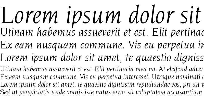 Sample of Trident SSi Italic