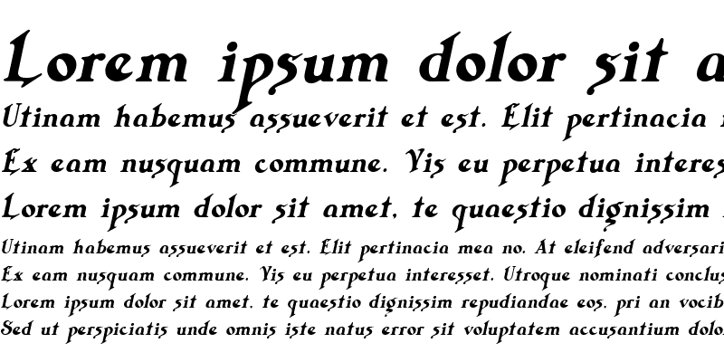 Sample of Trifles Italic