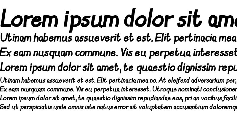 Sample of Trilok Bold Italic