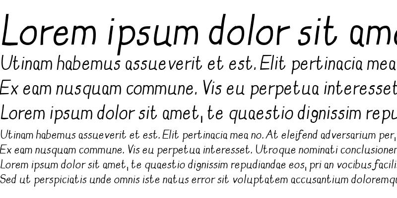 Sample of Trilok Italic