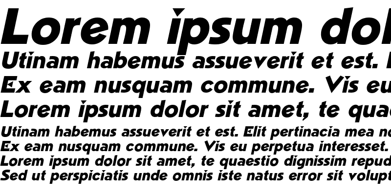 Sample of Trimble Italic