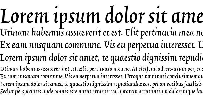 Sample of TriniteNo2 Medium Italic