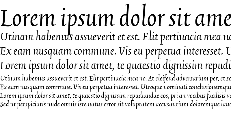 Sample of TriniteNo3 Italic