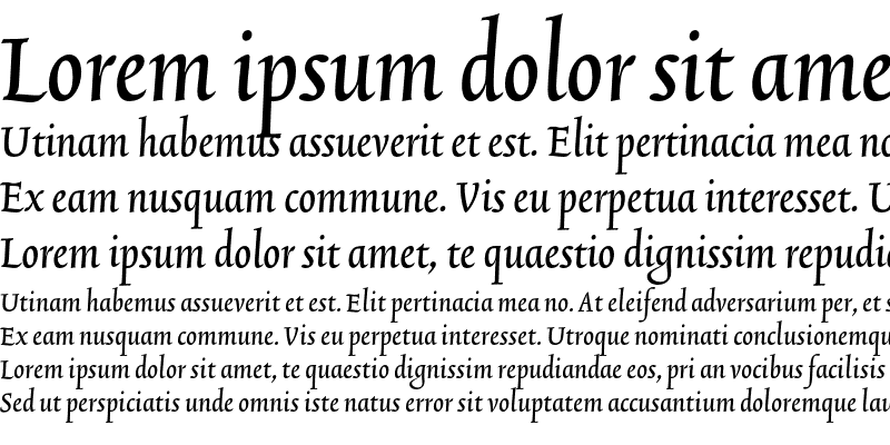 Sample of TriniteNo3 Medium Italic