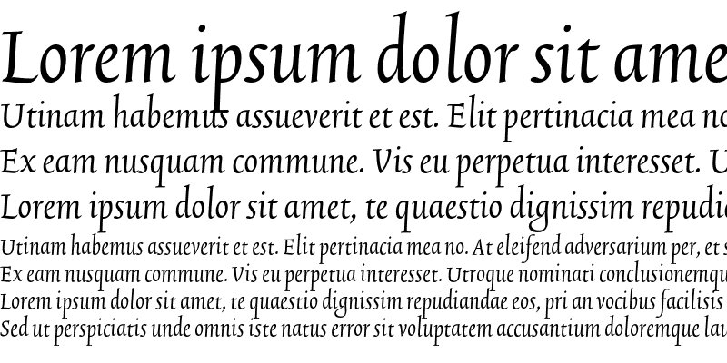 Sample of TriniteNo3 Tab Italic