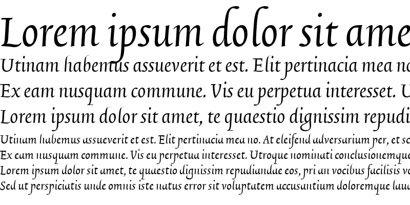 Sample of TriniteNo4 Italic