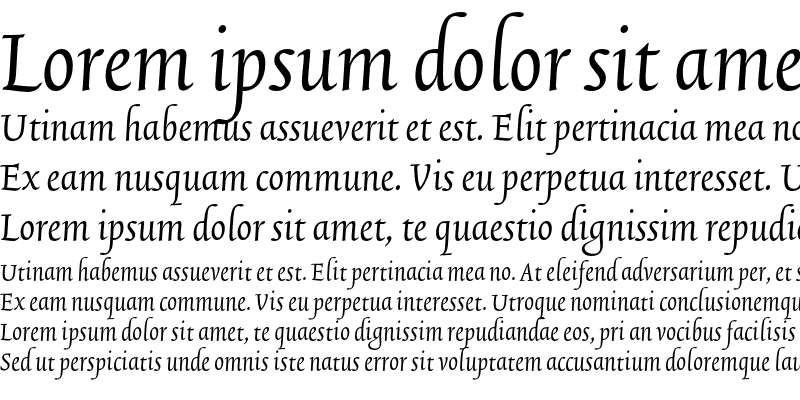 Sample of TriniteNo4 Tab Italic