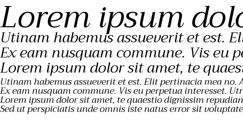 Sample of Trirong Italic