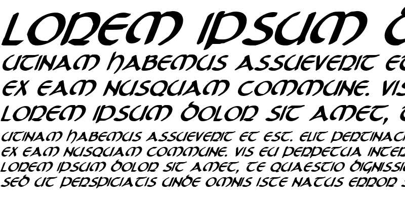 Sample of Tristram Bold Italic Bold Italic