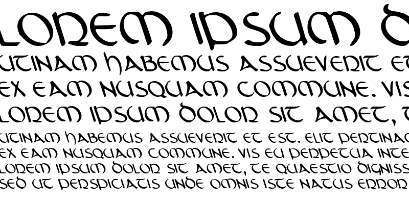 Sample of Tristram Leftalic Italic