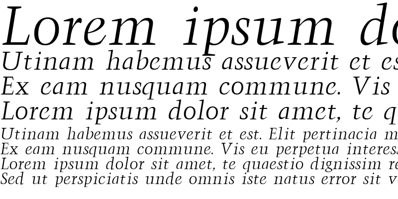 Sample of Triumph Italic