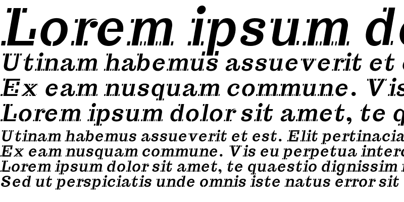 Sample of Trocchi Bold-Oblique-Stencil