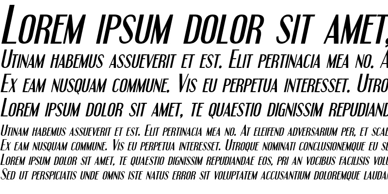 Sample of TrSah Engebrechtre Italic