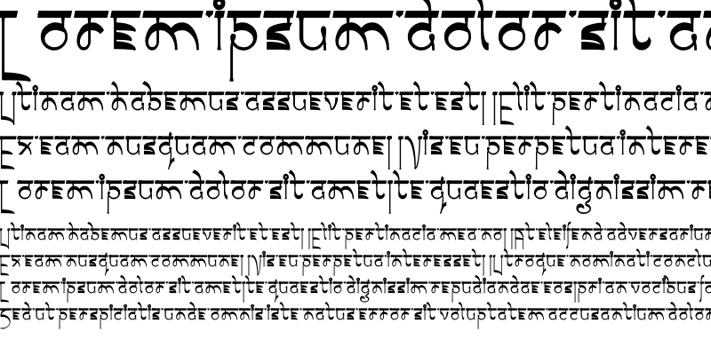 Sample of Tsheg 7 RC Bold