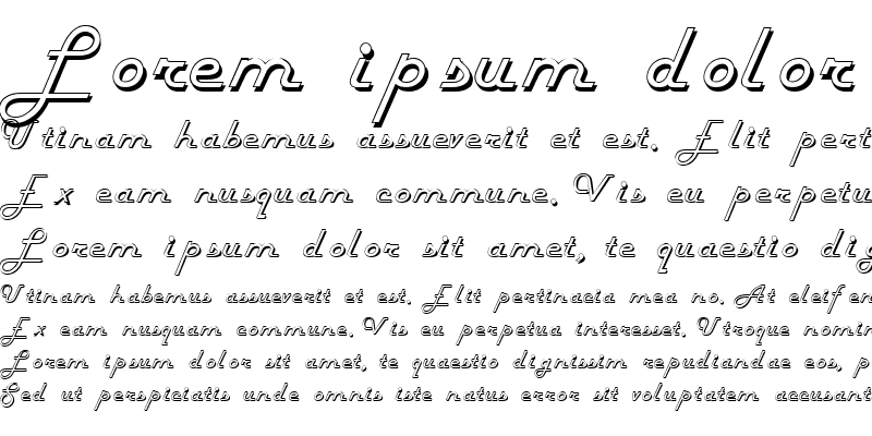 Sample of Tubula Script SSi Regular