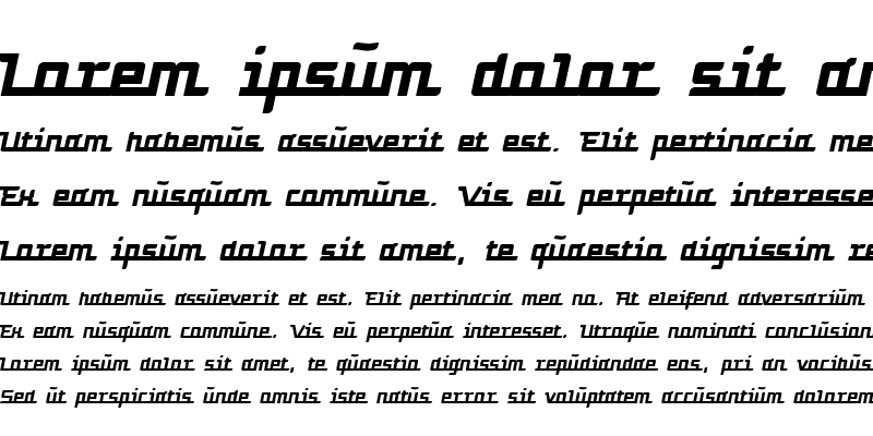 Sample of Turbon Italic