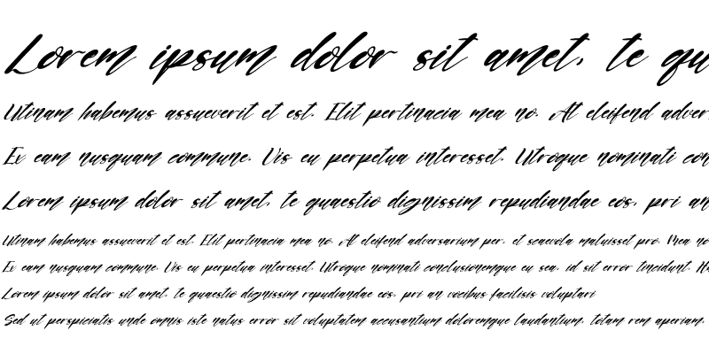 Sample of Two Queen Italic