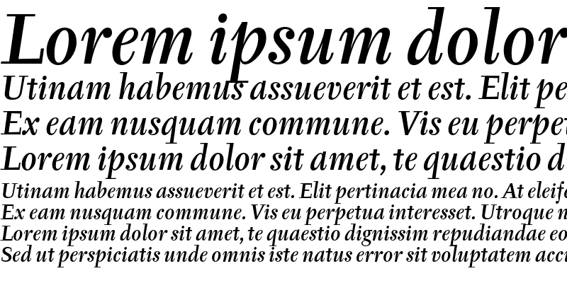 Sample of Tyfa ITC Medium Italic