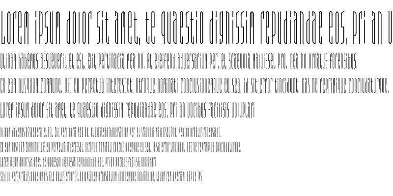 Sample of Typeface FourTwo Regular