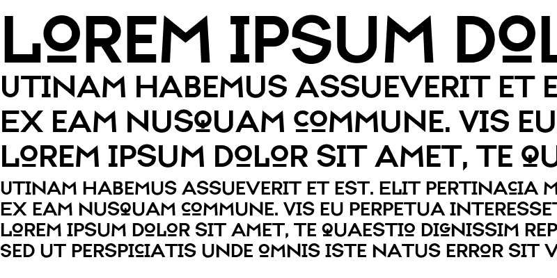 Sample of Typeface Medium