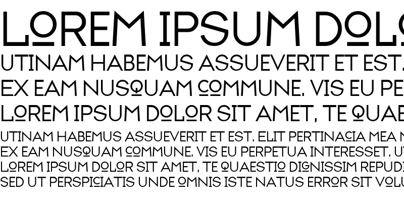 Sample of TypefaceSeven Regular