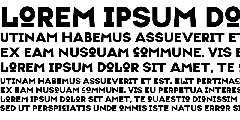 Sample of TypefaceSix Medium