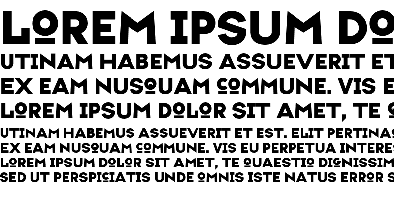 Sample of TypefaceSix