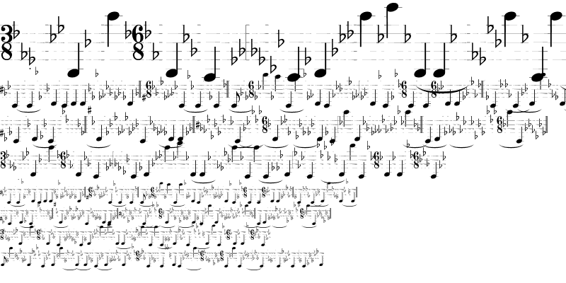 Sample of TypeMyMusic Notation
