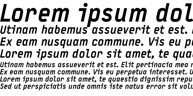 Sample of Typestar Black Italic