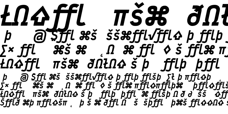 Sample of Typestar BlackExpert Italic