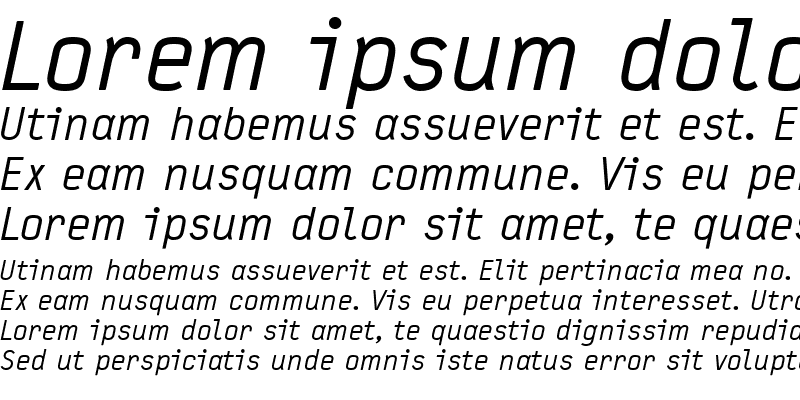 Sample of Typestar Italic