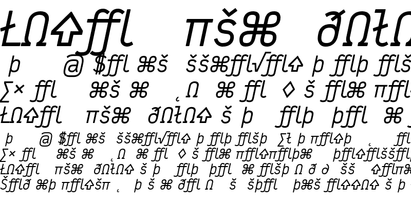 Sample of Typestar NormalExpert Italic
