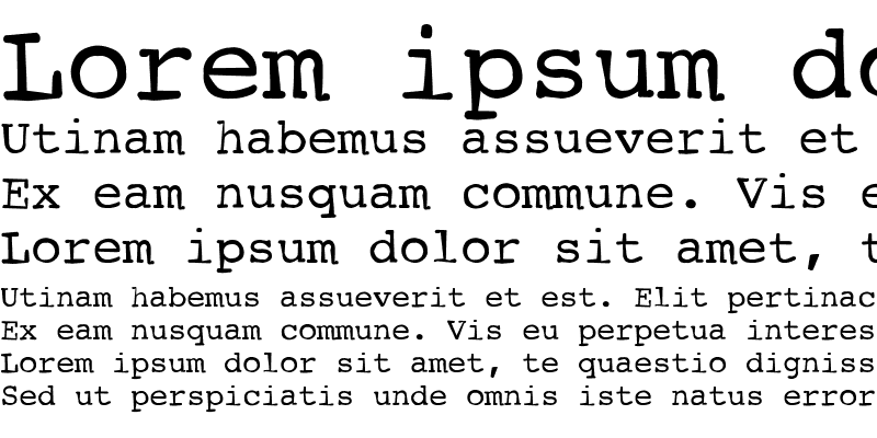 Sample of TypewriterScribbled