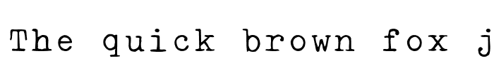 Preview of TypewriterType Regular
